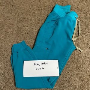 Teal Zamora Scrubs Pants